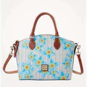 Dooney & Bourke Plumeria Geena Satchel Sky BLUE